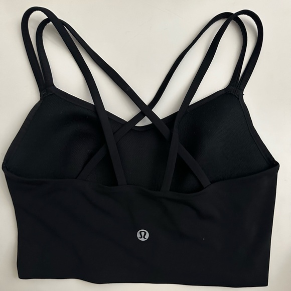 Lululemon Like a Cloud Sports Bra Longline Black; Size: 4 - Picture 2 of 2